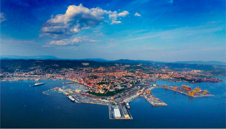 The international Free Port of Trieste.